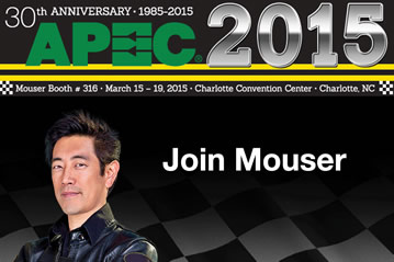 Mouser exhibits power technologies at APEC 2015
